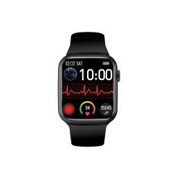 Smart Часовник ProMate, XWatch-B19.Graphite1.91" IP67 Fitness Tracker Smartwatch with Multi Sport Modes (30 types), GPS, Breathe Training, Heart Rate, Blood Pressure, SPO2, Sleep monitor, Step Tracker, Sedentary Reminder, H2O Reminde - Тъмно сив