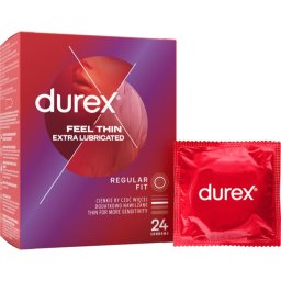 Durex Feel Thin Extra Lubricated презервативи 24 бр.