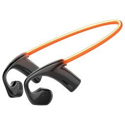 Bluetooth слушалки ProMate, RippleGlow.Black Open Ear Air Conduction Wireless BT 5.3 Sports Earphones with LED Running Light, 10hrs playing time