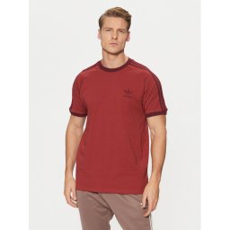 adidas Тишърт adicolor Classics 3-Stripes JN7019 Червен Slim Fit
