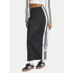 adidas Макси пола adicolor Adibreak JD0923 Черен Loose Fit