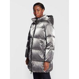Tommy Hilfiger Пухено яке Metallic WW0WW35935 Сребрист Loose Fit