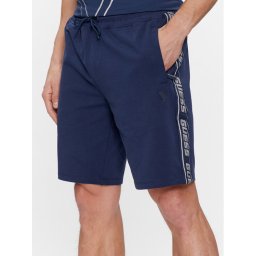 Guess Шорти от плат Arlo Z2YD02 K6ZS1 Тъмносин Loose Fit