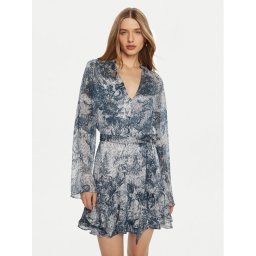 Guess Рокля тип риза W5RK35 WDW82 Син Classic Fit