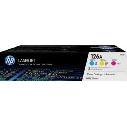 Комплект 3 касети за HP COLOR LASERJET CP 1025/1025NW - TRIPLE PACK - C/M/Y - CE311A/CE312A/CE313A - /126A/ - P№ CF341AM