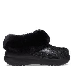 Пантофи Crocs Crocs Furever Crush Crystal Glitter 208974 Черен