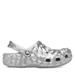 Чехли Crocs Cls Metallic Geometric Clog 210002 Сребрист