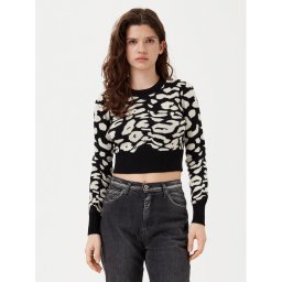 ONLY Пуловер Lima 15339828 Черен Cropped Fit