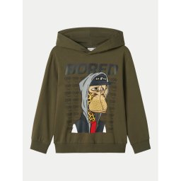 NAME IT Суитшърт 13238528 Каки Standard Fit