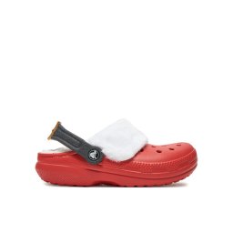 Crocs Чехли Classic Lined Santa Clog 210933 Червен