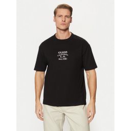 Guess Тишърт M5RI35 K8FQ4 Черен Oversize