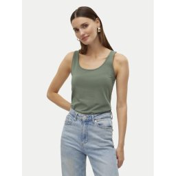 Vero Moda топ Lulu 10323756 Зелен Regular Fit