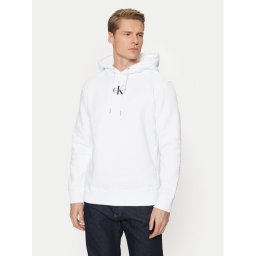 Calvin Klein Jeans Суитшърт J30J323749 Бял Regular Fit
