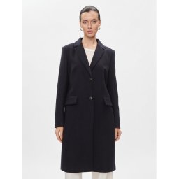 Tommy Hilfiger Вълнено палто Classic Light Wool Blend Coat WW0WW41662 Тъмносин Regular Fit