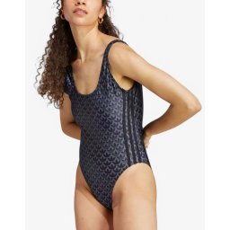 ADIDAS Originals Monogram 3-Stripes Swimsuit Black