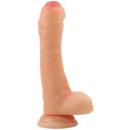 Лепяща се пенис отливка - необрязано дилдо "GENTLE DILDO" 20 см