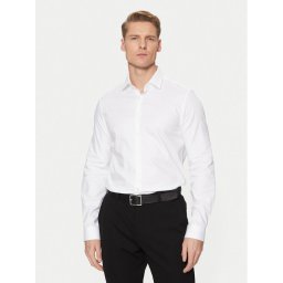 Calvin Klein Риза K10K113851 Бял Slim Fit