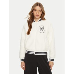 Guess Яке бомбър V5RL06 KCPC2 Бял Regular Fit