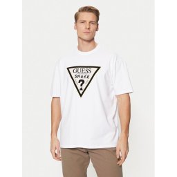 Guess Тишърт M5RI91 KAC30 Бял Oversize