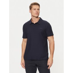 Guess Тениска с яка и копчета M4YP31 KCD60 Тъмносин Regular Fit