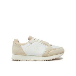 Calvin Klein Jeans Сникърси Runner Laceup Low Mg Media YW0YW01644 Екрю