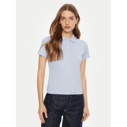 Guess Тениска с яка и копчета W5RP47 KARS2 Син Regular Fit