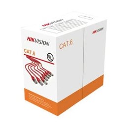 Кабел Hikvision DS-1LN6-UU, UTP, cat 6, ролка 305m