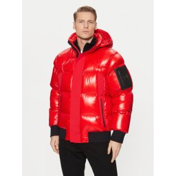 BOSS Пухено яке Ronnie 50522627 Червен Regular Fit