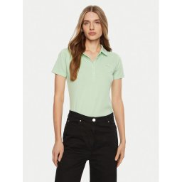 Guess Тениска с яка и копчета W5RP47 KARS2 Зелен Regular Fit