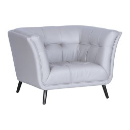 Кресло Sonata Lena, Светлосиво, Висококачествена дамаска