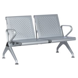 Посетителска пейка Sonata Blum CR-1031-2, Сребърна, 2 места