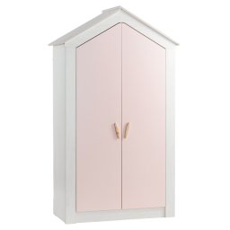 Двукрилен гардероб Sonata Pink House, Детски, Височина 208 см