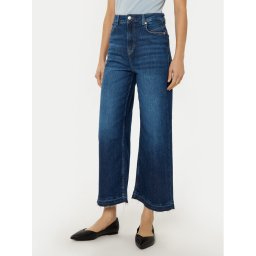 BOSS Дънки Marlene 50529987 Тъмносин Wide Leg