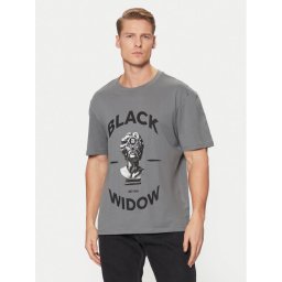 HUGO Тишърт Dostalgi 50530684 Сив Relaxed Fit