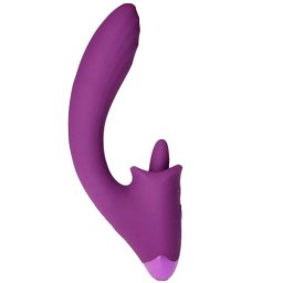 Мулти-функционален Вибратор за G-точка с език "LICK N VIBE" 19 см