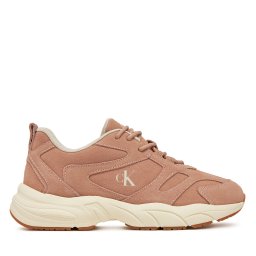 Сникърси Calvin Klein Jeans Retro Tennis Low Mg Mix Media Wn YW0YW01639 Розов