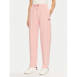Guess Текстилни панталони V5RB01 KCLD1 Розов Regular Fit