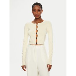 Patrizia Pepe Кардиган 8K0281/K236-W385 Бежов Regular Fit