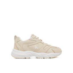 Calvin Klein Jeans Сникърси Retro Tennis Low Mg Mix Media Wn YW0YW01639 Екрю