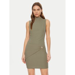 Guess Плетена рокля W5RK24 KAQL2 Зелен Regular Fit
