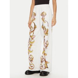 Versace Jeans Couture Долнище анцуг 78HAA3P0 Бял Relaxed Fit