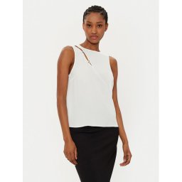 Patrizia Pepe Блуза 8C0760/A8I1-W146 Бял Regular Fit