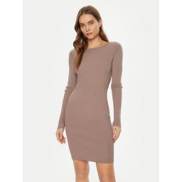 Guess Плетена рокля W5RK21 Z3L10 Бежов Regular Fit