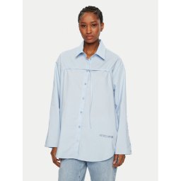 Patrizia Pepe Риза 8C0742/AH74-CA38 Светлосиньо Regular Fit