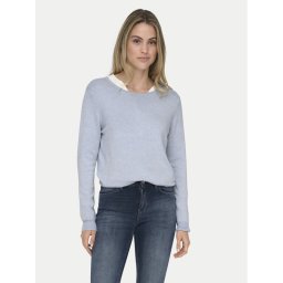 ONLY Пуловер Venice 15333989 Светлосиньо Regular Fit