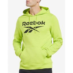 REEBOK Identity Big Logo Fleece Hoodie Yellow