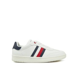 Tommy Hilfiger Сникърси Stripe Low Cut Lace-Up Sneaker T3X9-33850-1355 S Бял