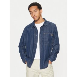 Calvin Klein Jeans дънкова риза J30J327022 Тъмносин Regular Fit