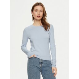 Calvin Klein Блуза K20K208031 Светлосиньо Slim Fit