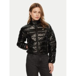 Calvin Klein Jeans Пухено яке J20J224698 Черен Regular Fit